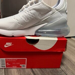 Nike White Air Max 270 Kids Sneakers
